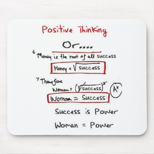 Alfombrilla De Ratón Poder Mousepad de la mujer (Frente)