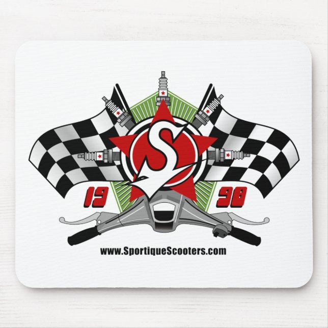 Alfombrilla De Ratón Poder Mousepad de la vespa de Sportique (Frente)