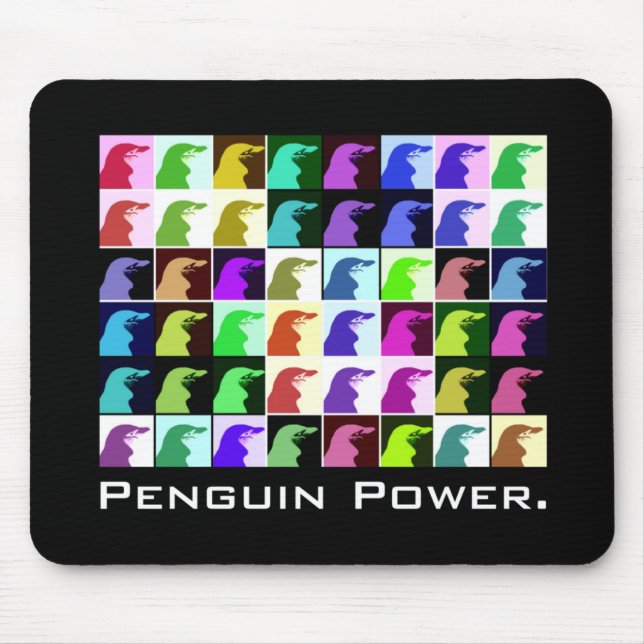 Alfombrilla De Ratón Poder Mousepad del pingüino (Frente)