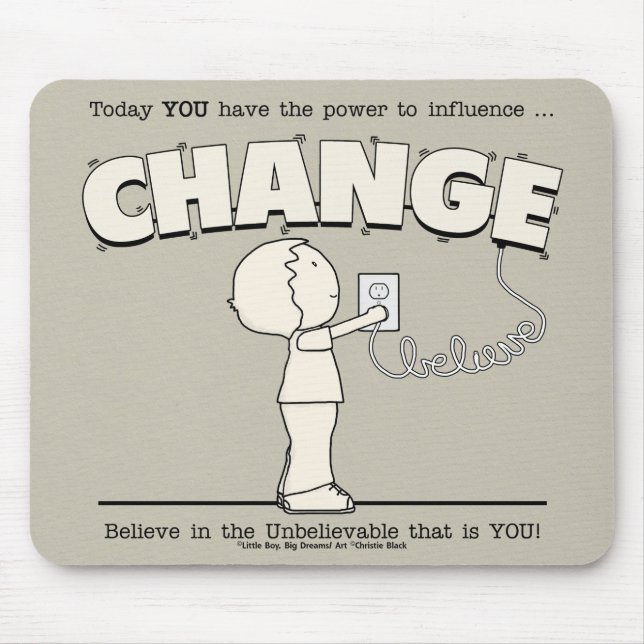 Alfombrilla De Ratón Poder para cambiar (Frente)