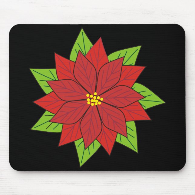 Alfombrilla De Ratón Poinsettia (Frente)