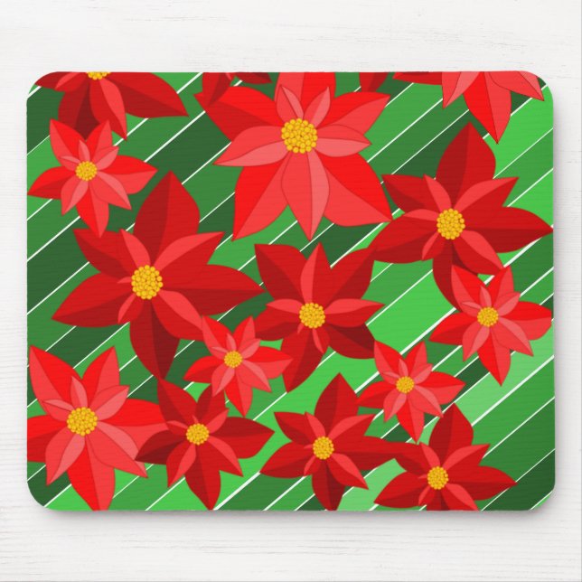 Alfombrilla De Ratón Poinsettias (Frente)
