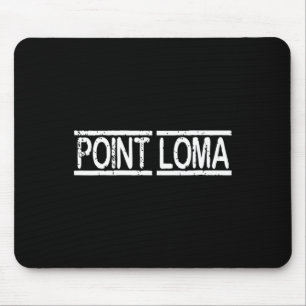 Alfombrilla De Ratón Point Loma San Diego Bebida California Souvenir