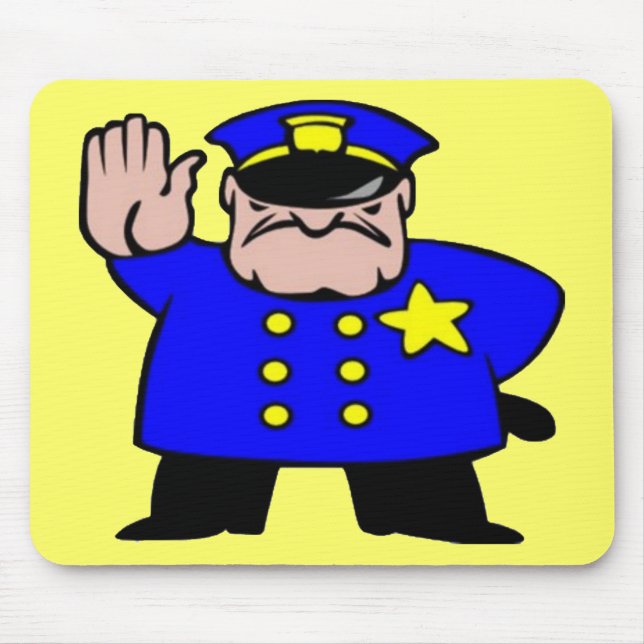 Alfombrilla De Ratón Policía - Día del Padre (Frente)