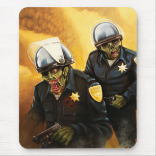 Alfombrilla De Ratón Polis del zombi