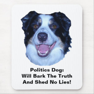Alfombrilla De Ratón Política Frontera Collie Bark La Verdad Almohadill