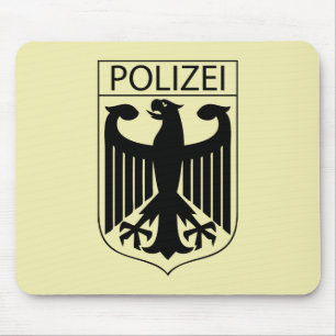 Alfombrilla De Ratón POLIZEI - Regalos de símbolos de la policía aleman