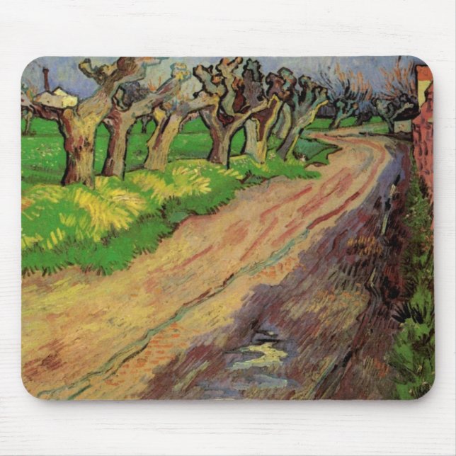 Alfombrilla De Ratón Pollard Willows de Vincent van Gogh (Frente)