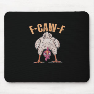 Alfombrilla De Ratón Pollo Divertido Clásico Retro Estilo F Caw F