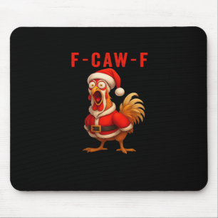 Alfombrilla De Ratón Pollo F-Caw-F Navidad Vintage Cool
