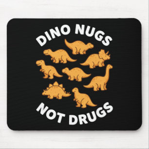 Alfombrilla De Ratón Pollo, Llevo Nugs De Dino No Nugs De Drogas Nugget