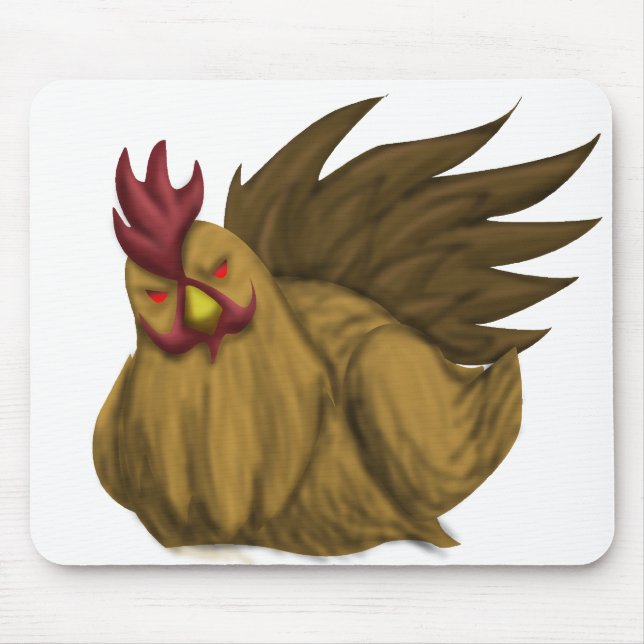 Alfombrilla De Ratón Pollo malvado Mousepad (Frente)