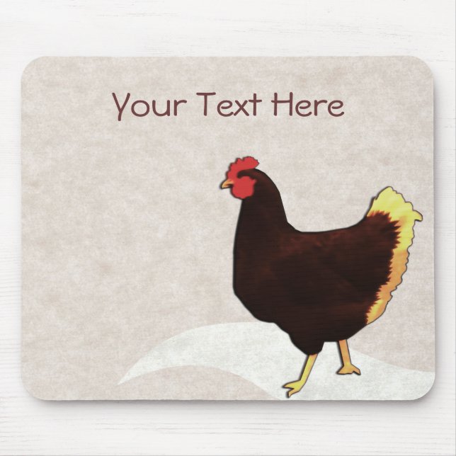 Alfombrilla De Ratón Pollo Mousepad (Frente)