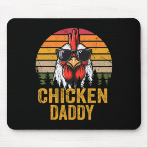 Alfombrilla De Ratón Pollo Papá Gallo Antiguo Para Papá Granjero Padre