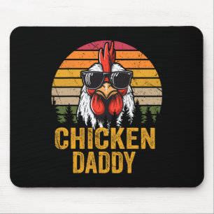 Alfombrilla De Ratón Pollo Papá Gallo Vintage Para Papá Granjero Padre