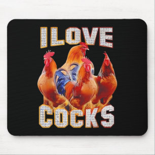 Alfombrilla De Ratón Pollo que amo S