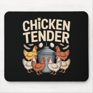 Alfombrilla De Ratón Pollo Tierno Chiste Granjero de Pollos Chiste Humo