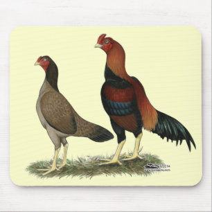 Alfombrilla De Ratón Pollos de ruedas de acero