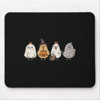 Alfombrilla De Ratón Pollos fantasmales divertidos de Halloween Pollo f