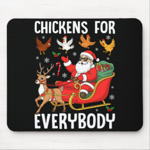 Alfombrilla De Ratón Pollos Para Todos Santa Granjero de Pollo Comfor