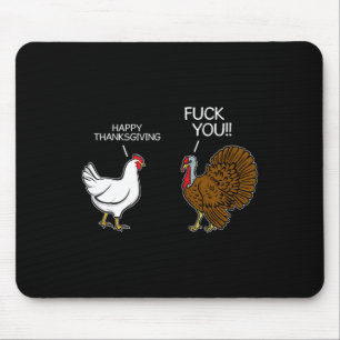 Alfombrilla De Ratón Pollos Turquía mes Chiste Humor Diversión Thanksgi