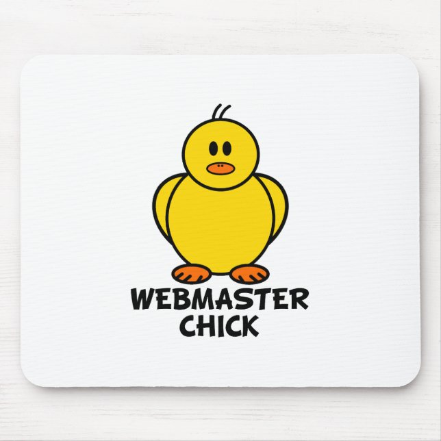 Alfombrilla De Ratón Polluelo del Webmaster (Frente)