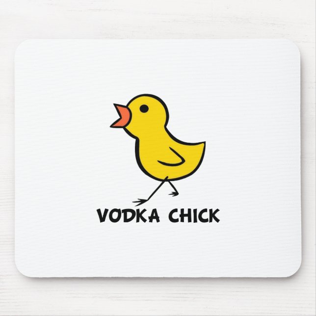 Alfombrilla De Ratón Polluelo Mousepad de la vodka (Frente)