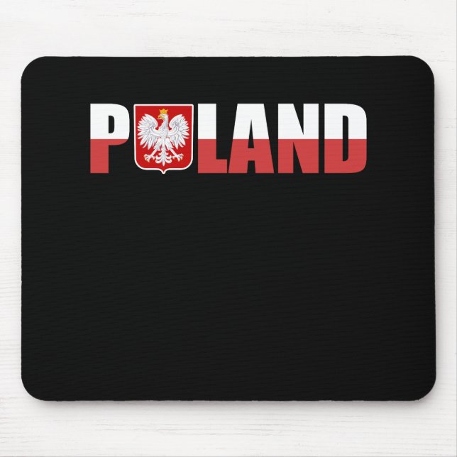 Alfombrilla De Ratón Polonia Polska Bandera Polaca Amo de recuerdo (Frente)
