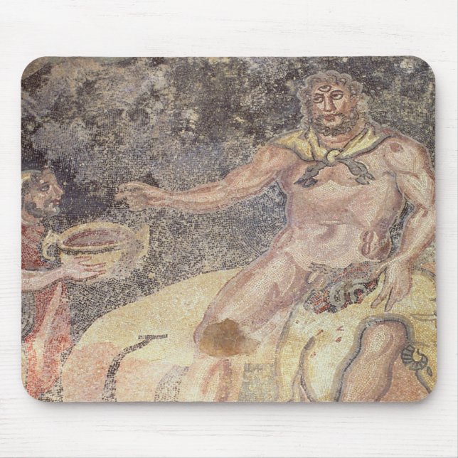Alfombrilla De Ratón Polyphemus los Cyclops, mosaico romano (Frente)