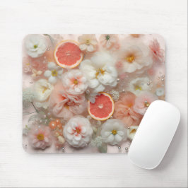 Alfombrilla De Ratón Pomelo y flores