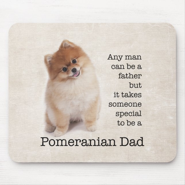 Alfombrilla De Ratón Pomerania Dad Mousepad (Frente)