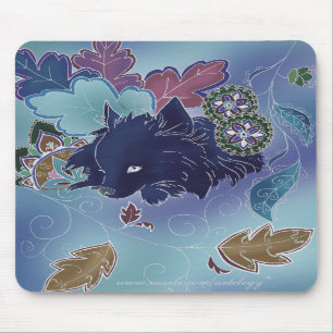 Alfombrilla De Ratón Pomeranian de medianoche Mousepad