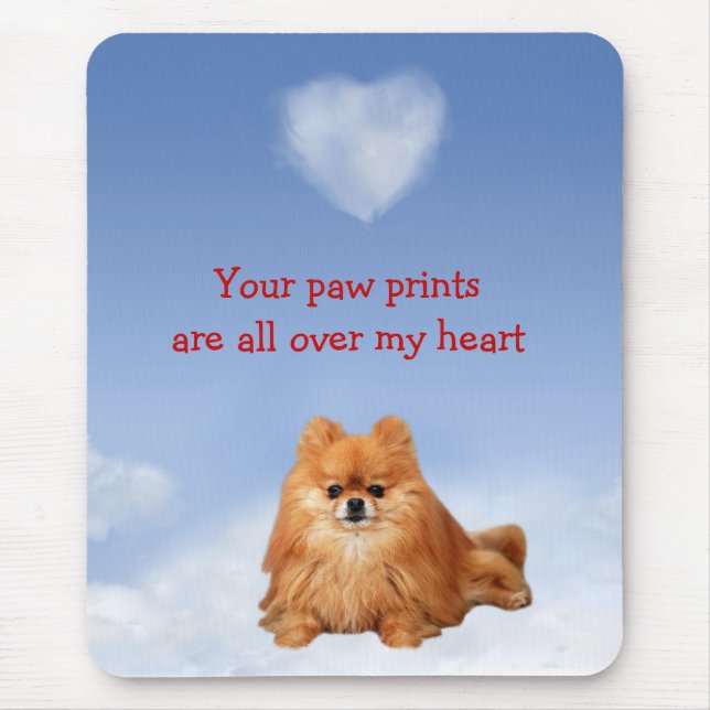 Alfombrilla De Ratón Pomeranian Mousepad (Frente)