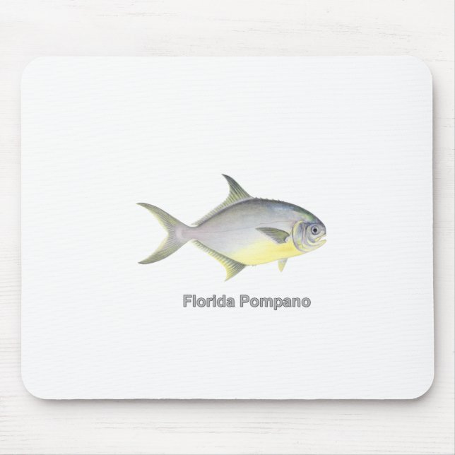 Alfombrilla De Ratón Pompano de la Florida (titulado) (Frente)