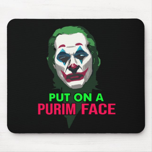 Alfombrilla De Ratón Poner una cara feliz (Frente)