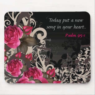 Alfombrilla De Ratón Ponga una nueva canción en su corazón Mousepad