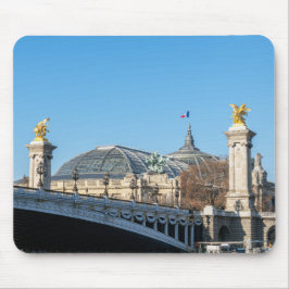 Alfombrilla De Ratón Pont Alexandre III y Grand Palais en un día solead