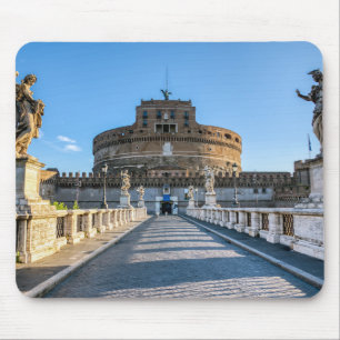 Alfombrilla De Ratón Ponte y Castillo de Sant'Angelo - Roma, Italia