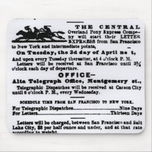 Alfombrilla De Ratón Pony Express, nueve días