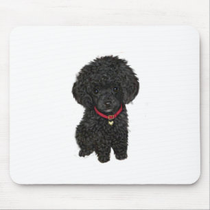 Alfombrilla De Ratón Poodle de juguete o miniatura - Negro 1