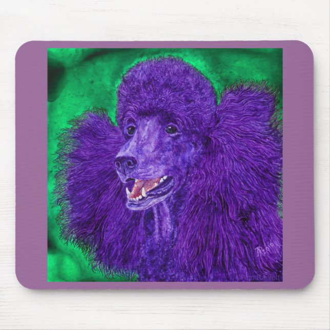Alfombrilla De Ratón Poodle Mousepad - "Beau" (Frente)