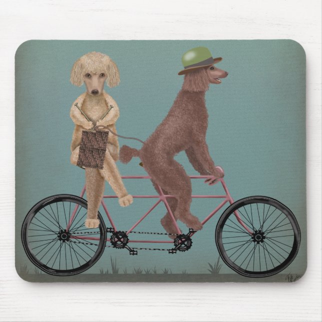 Alfombrilla De Ratón Poodle Tandem (Frente)