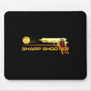 Alfombrilla De Ratón Pool Ll Sharp Shooter Billiards Gun Yellow