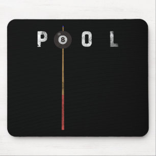 Alfombrilla De Ratón Pool Vintage Billiards Pool Player Funny Billiards