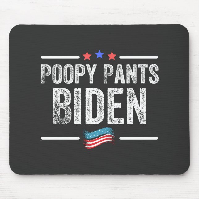 Alfombrilla De Ratón Poopy Pants Biden (Frente)