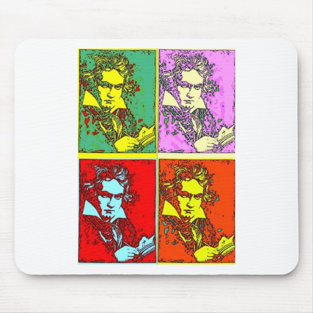 Alfombrilla De Ratón Pop-art Beethoven (Frente)