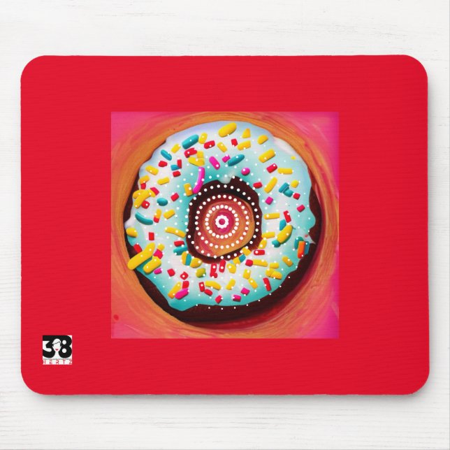 Alfombrilla De Ratón Pop Art Donut (Frente)