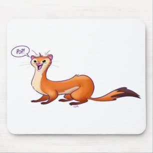 Alfombrilla De Ratón POP GOMA LA WEASEL de Jeff Willis Art