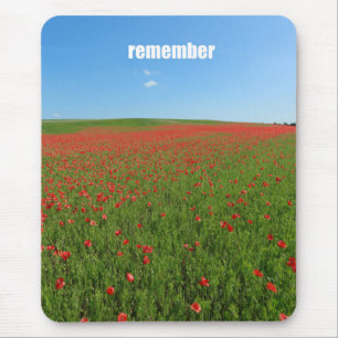 Alfombrilla De Ratón Poppies remember