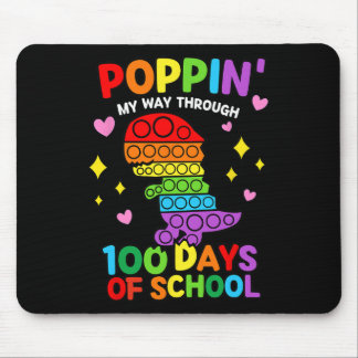 Alfombrilla De Ratón Poppin Mi Camino A Través De 100 Días De Dinosauri